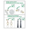 18K Hypoallergenic Earring Lifter (Set of 2)