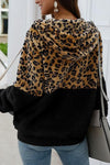 (50% OFF - Today Only) Chic Leopard Zip-Up Patchwork Hooded Coat(5 Colors)