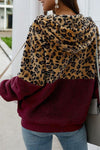 (50% OFF - Today Only) Chic Leopard Zip-Up Patchwork Hooded Coat(5 Colors)