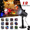 Christmas Halloween Home Decoration Projector Lights 12 Pattern