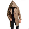 British Men's Hooded Wool Coat