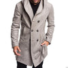 British Men's Hooded Wool Coat