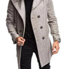 British Men's Hooded Wool Coat