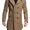 British Men's Hooded Wool Coat