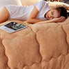 4Kg Thicken Shearling Blanket Winter Soft Warm Bed Quilt for Bedding Twin Full Queen King Size