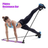 Portable Pilates Bar Kit With Resistance Band Exercise Stick