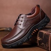 Men Genuine Cow Leather Waterproof Non Slip Soft Sole Casual Shoes