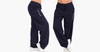 Casual High Waist Oversized Loose Leggings Sports Pants