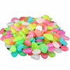 Glow-In-The-Dark Luminous Garden Pebbles - 100pcs