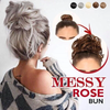 (LAST DAY PROMOTION, 50% OFF) MESSY OUT-OF-BED ROSE BUN SCRUNCHIE