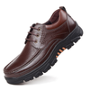 Men Genuine Cow Leather Waterproof Non Slip Soft Sole Casual Shoes